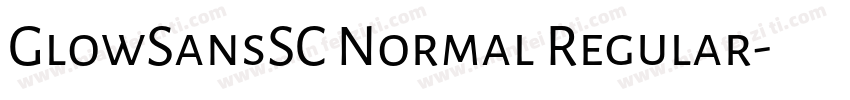 GlowSansSC Normal Regular字体转换